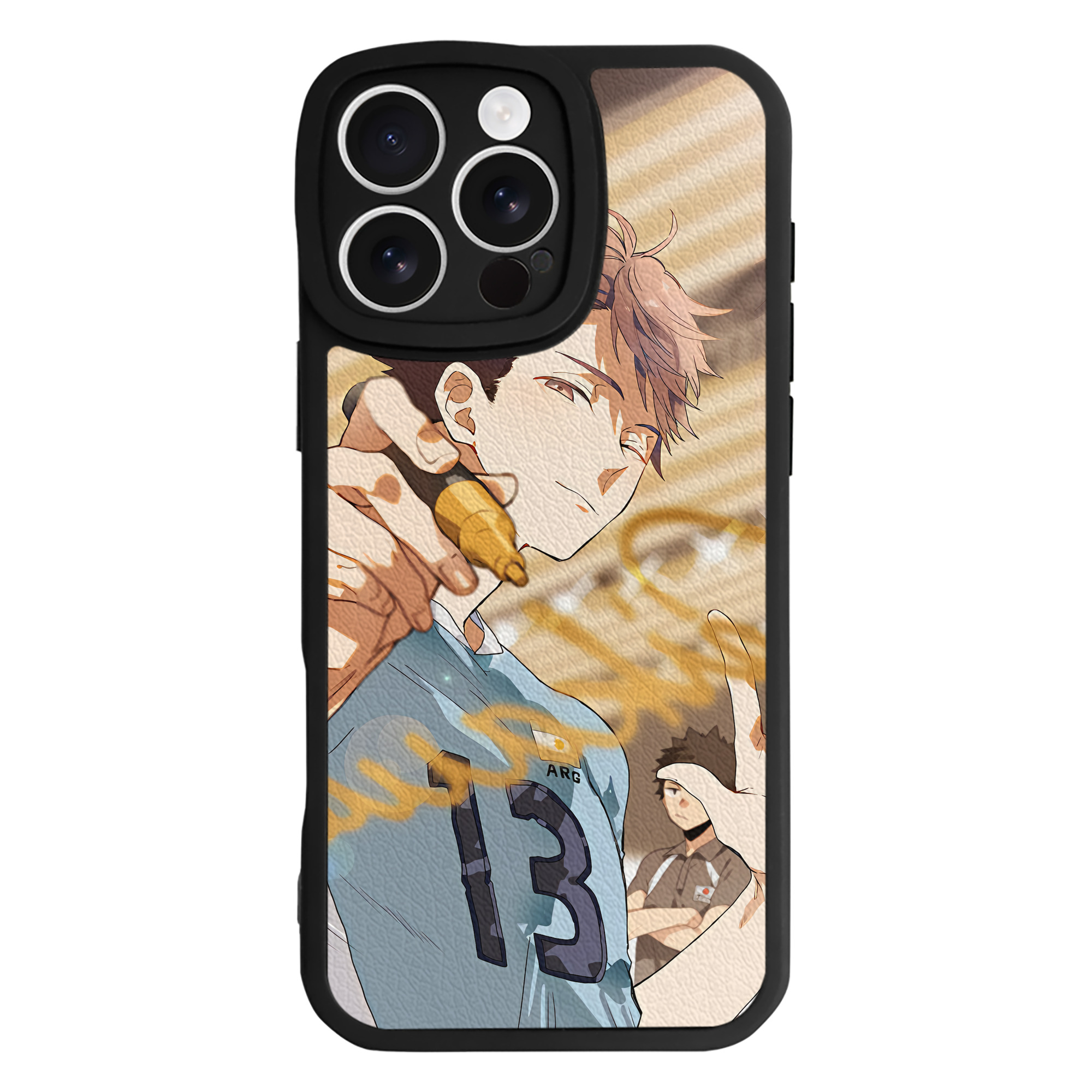 （画像用） ハイキュー!! Haikyu!! 【iPhone 16シリーズ対応】シリコンスマホケース（レザー調） 材質：シリコン